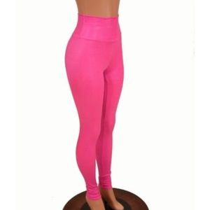 Hot Pink Shimmer Leggings
